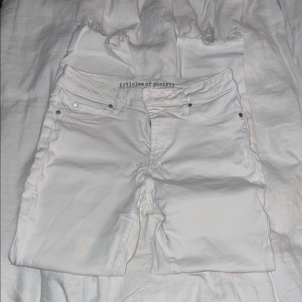 Articles of Society Crisp White jeans